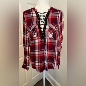 Women’s Express Flannel Top size small